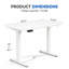 Bureaux réglables en hauteur avec chaise de bureau pivotante en similicuir-132427558