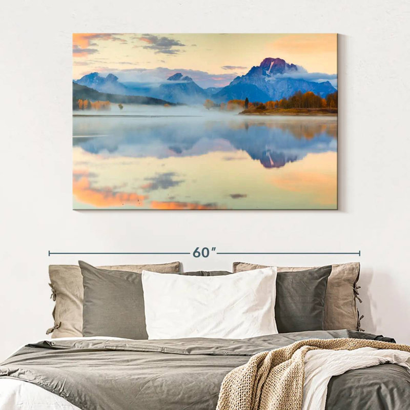 Alvord Hazy Grand Teton, H 34 po x l 51 po