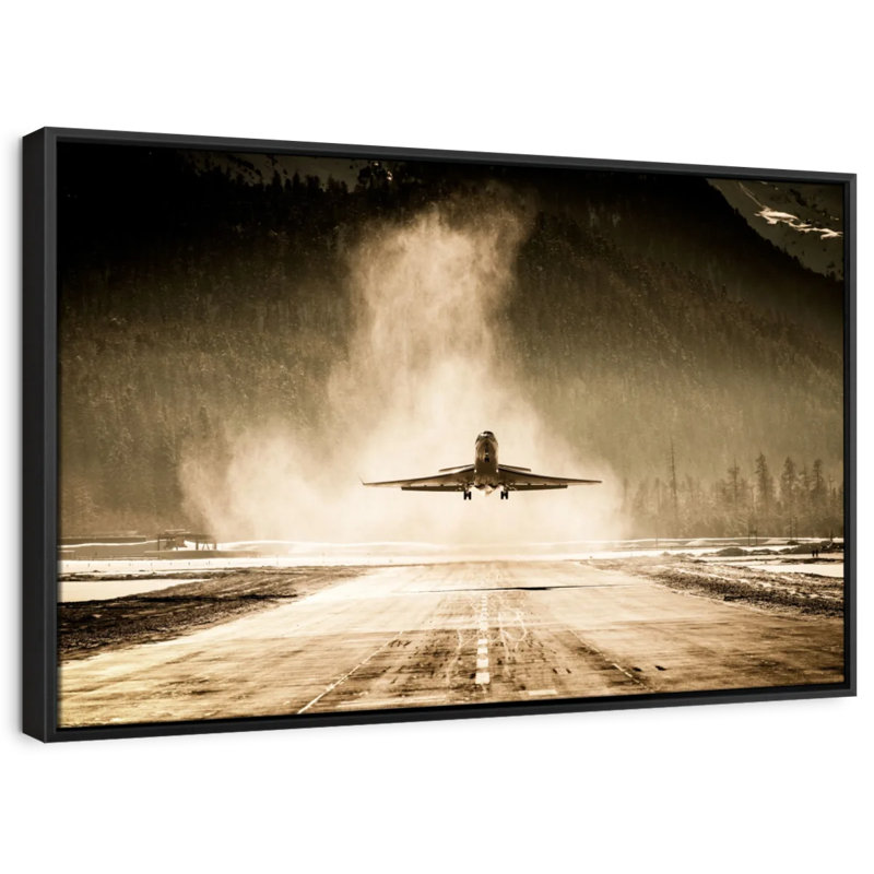 Transportation " First Class Plane Wall Art ", 17" H x 25" W