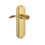 Deco Plate Privacy (Bed & Bath) with Decorative Keyhole and Manor Lever