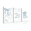 3 Piece Wrapped Canvas Print