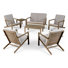 Emil Acacia 6 - Person Patio Conversation Set with Cushions