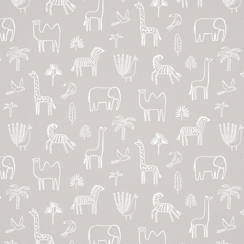 Funky Jungle Wallpaper, Stone