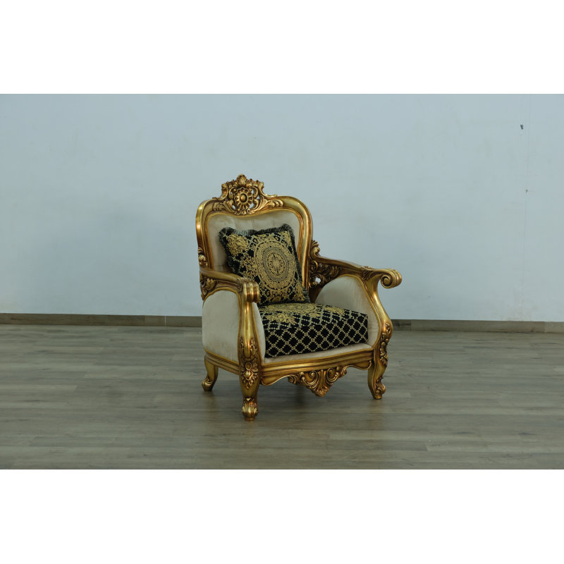 Armchair, Black/Gold