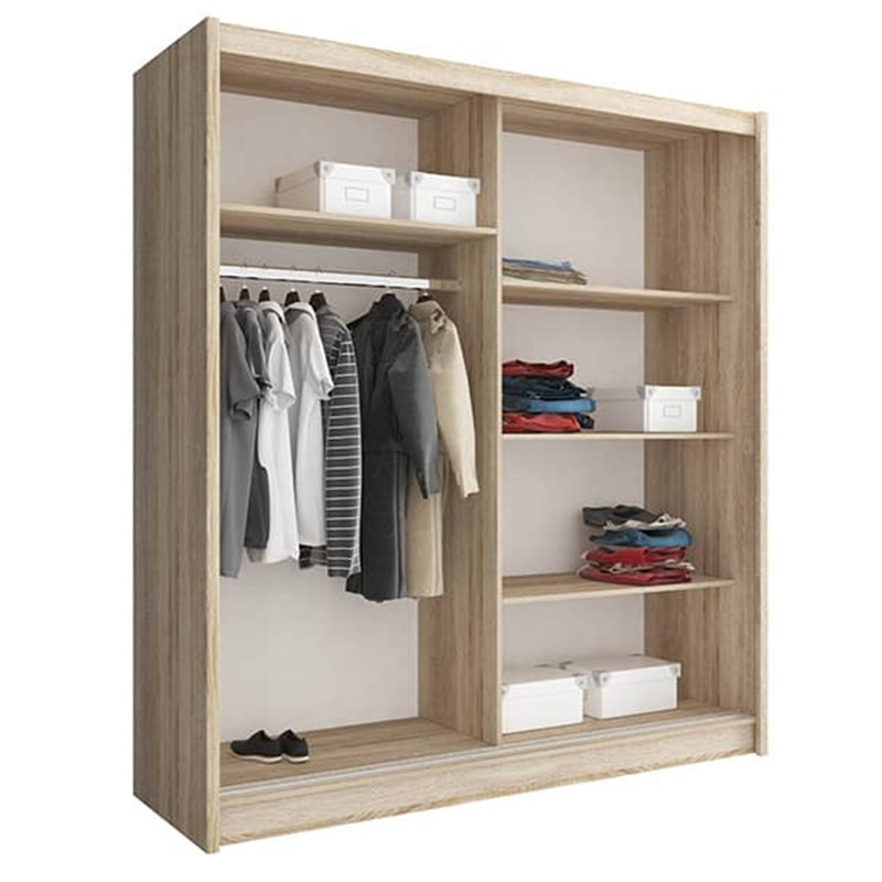 Eduartina 2 Door Wardrobe, Matte White