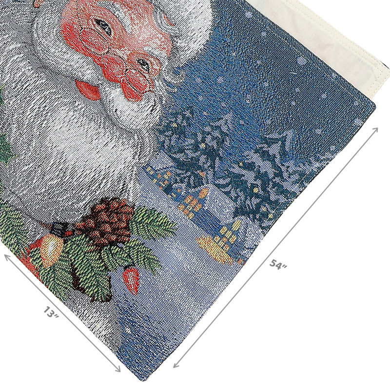 Tapestry Table Runner (Santa) (54")
