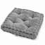 Coussin de sol surdimensionné en chenille capitonnée, fabriqué à la main, avec poignée latérale-134914851-134914852