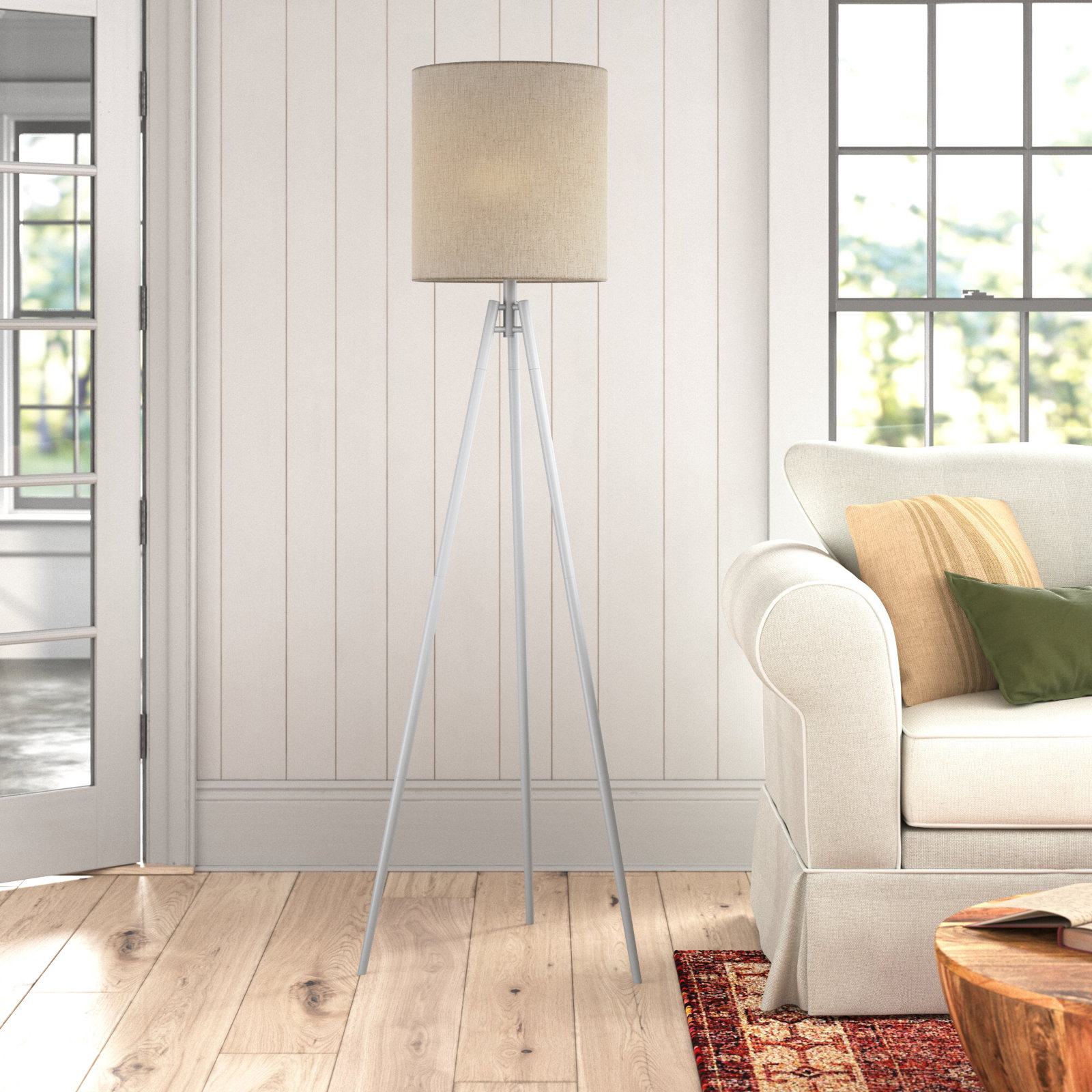 Kerala 69'' Dimmable Floor Lamp, White