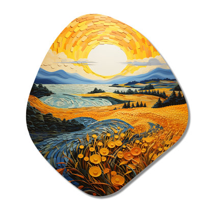 Heriberto - art mural asymétrique en forme de nébuleuse Vangogh