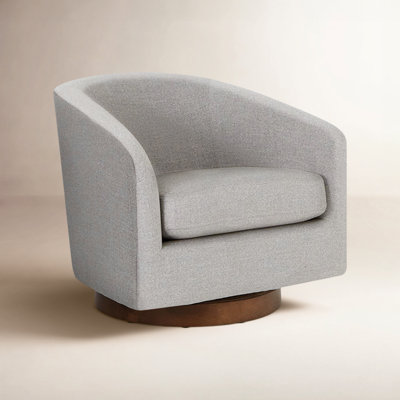 Bennett Upholstered Swivel Barrel Chair