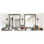 Applique murale à DEL à intensité variable 32 W, 6 000 K blanc froid, noir mat, pour salle de bain, couloir, bureau, chambre à coucher, salon, applique 32 W, métal noir, corrosion, doux
