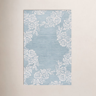 Glamour 152 Hand Tufted 70% Wool; 20% Cotton; 10% Viscose Floral Rug