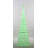 72'''' Colour Changing Led Glittering Snowflake Cone Tree Sculpture