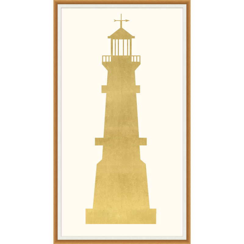 Gold Lighthouse 3 Painting
