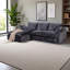 Canapé modulaire 103 po Cloud, modulaire réversible en L avec méridienne, sans assemblage requis-882256316-882256317