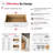 Grey Oak  106.5" Wall-Mounted Single Wall Closet System with 3 Sections, 3 Clothing Rods, 5 Shelves & 4 Slab Drawers-136075520-136075516
