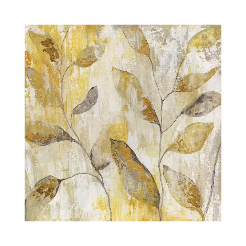 Golden Vine by Tava Studios - Gallery-Wrapped Canvas Giclée on Canvas, Canvas, 45.72 cm H x 45.72 cm W x 1.91 cm D