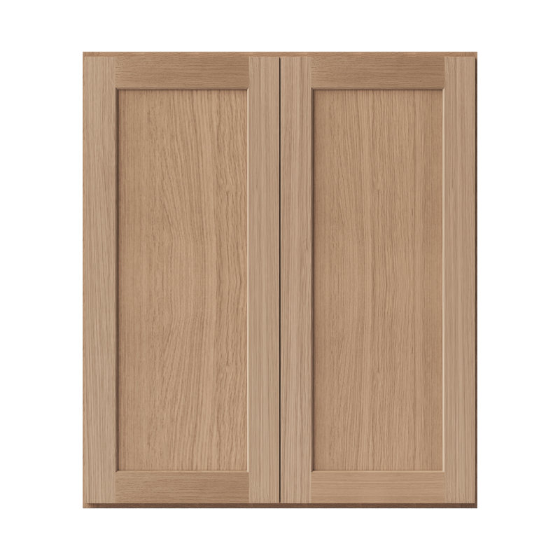Armoire de cuisine en bois massif prête à assembler, H 42 po x l 36 po x P 12 po, Chêne Redondo