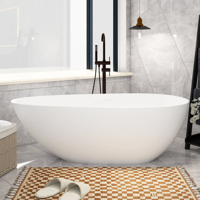 66.88'' x 33.5'' Solid Surface Bathtub