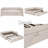 Full Size L-Shaped Upholstered Daybed with Twin Trundle, Beige, Elegant Striped Design and Comfortable Backrest-1413461628