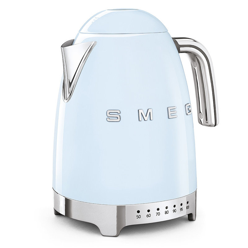 Smeg KLF04 50s Style Retro Variable Temperature Kettle, Pastel Blue