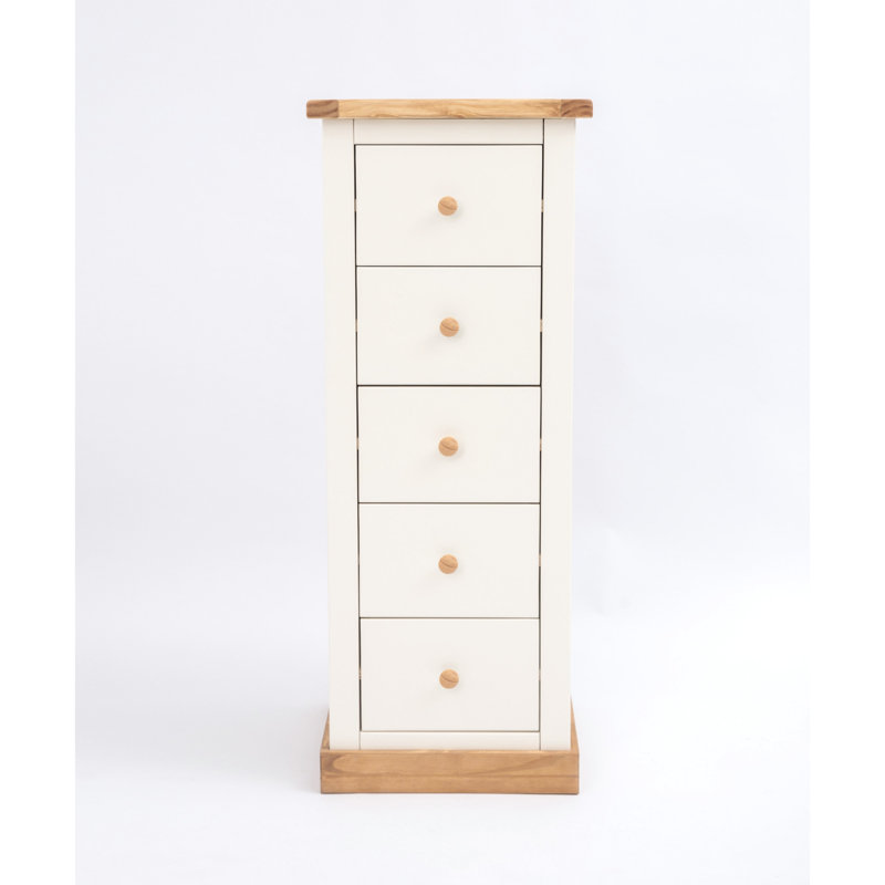 5 Drawer 45cm W Lingerie Chest, White