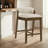 Frison Counter Height Or Bar Height Rubberwood Barstool With Fabric Seat - Set Of 2-402844030-402844016-402844029