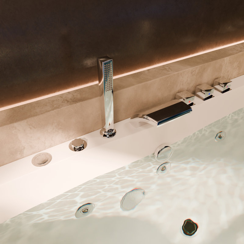 Baignoire tourbillon en acrylique 59,4 po Serelis
