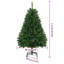 Artificial Christmas Tree with Stand Green PVC and Metal-584299013