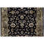 Tapis noir et vert de haute qualité noué à la main