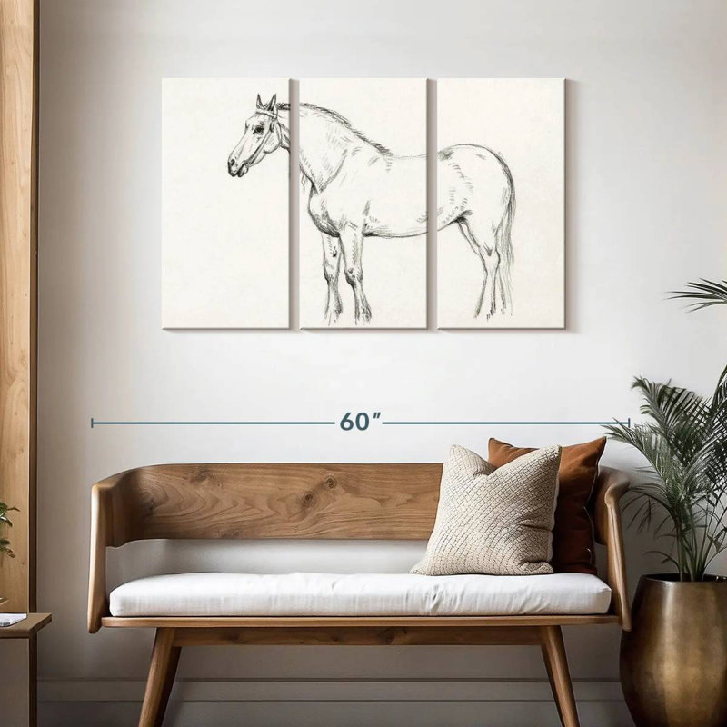 Brampt Standing Horse 1818, 28" H x 45" W
