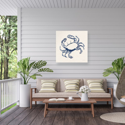 Mercedes Lopez Charro Coastal Crabs II Outdoor  Canvas