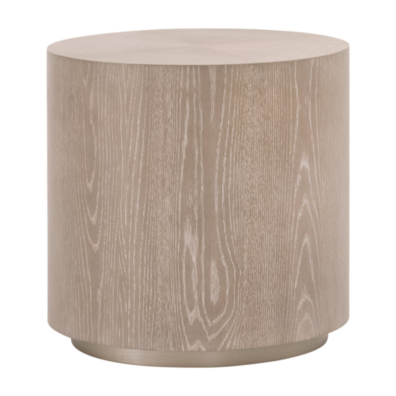 Roto Solid Wood Top End Table
