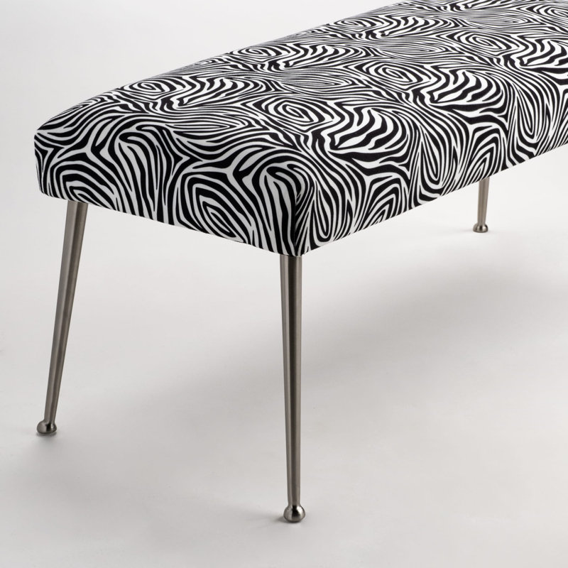 Adaire Velvet Upholstered Bench, H40 x W130 x D30cm