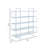 Bookcase with 5 Tier Glass Shelves and Metal Frame-2003192474