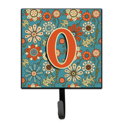 Porte-laisse rétro et crochet mural fleurs