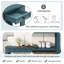 Console / canapé avec tiroirs de rangement et tablette inférieure pour le vestibule-1152699103