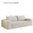 Boneless 71" 2-Seater Corduroy Sofa, Deep Seat Couch, No Assembly Required-1969030417