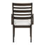 Ensemble de chaises de salle à manger en bois de style classique avec finition espresso foncé 2 pièces