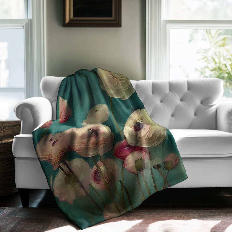 Ranunculus Delight - 1 Piece Premium Blanket, Queen