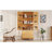 70" Kitchen Pantry Cabinet with 2 Cabinet Shelves,Luxurious Wooden Cupboard with 6 Door Shelves and 3 Drawers for Kitchen, Dining Room,Natural
