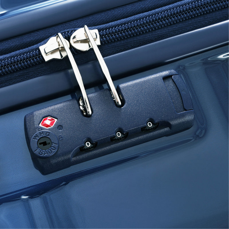 Ensemble de bagages 5 pièces, 20 pouces avec port USB, valise durable en ABS avec sac de voyage, bagage rigide en ABS + PC avec roulettes