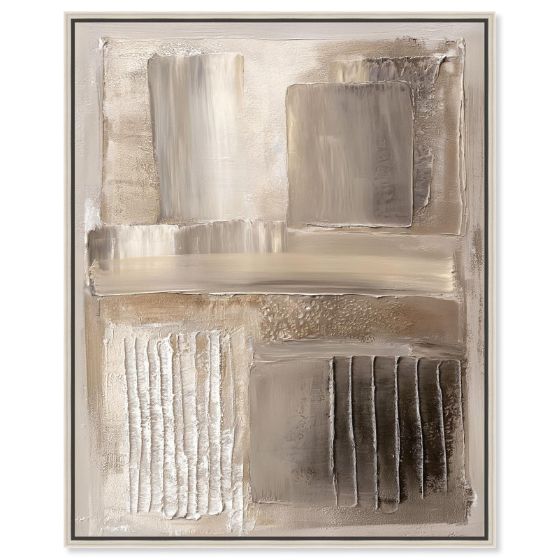Linteau du temps IV, reproduction d'art sur toile par Art Remedy, H 30 po x l 36 po, Cadre argenté