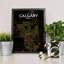 « calgary city map », reproduction d’impression sur affiche en contraste-31734458