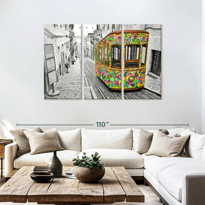 Mehar Lisbon Tram, 48" H x 74" W