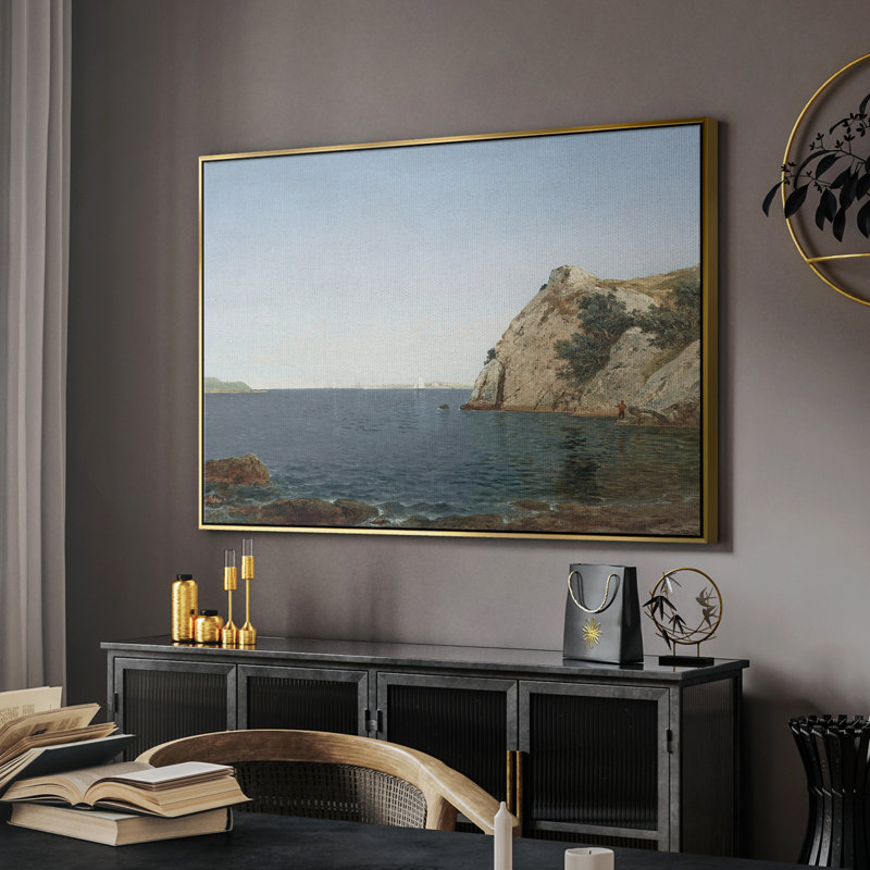 «Vintage Nautical Print-LVI» sur, Or, H 25 po x l 37 po