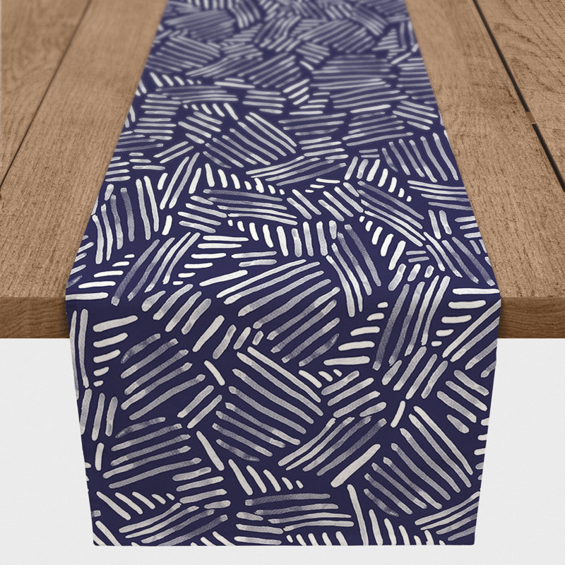 Haydn Geometric Table Runner, 16" x 90"