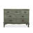 Green Solid Wood Accent Cabinet