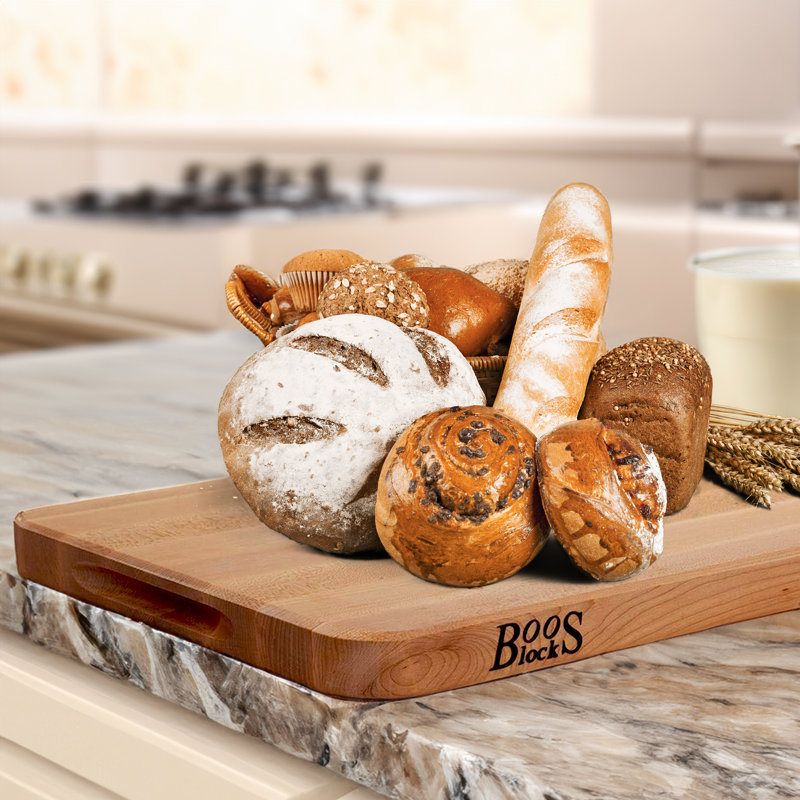 Maple Wood Reversible Cutting Board with Rounded Edges