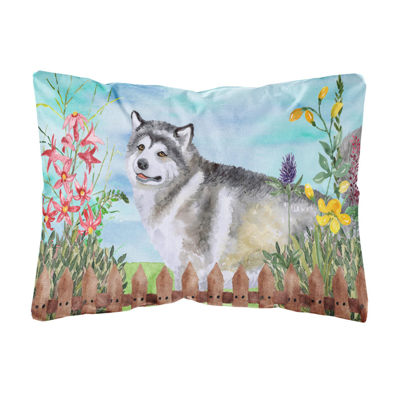  Coussin intérieur / extérieur Alaskan Malamute Spring